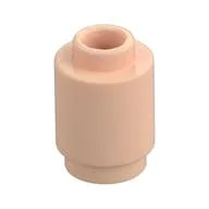 Brick Round 1 x 1 Open Stud / Light Nougat