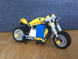 Motorised 42225 Motorcycle using Circuit Cubes