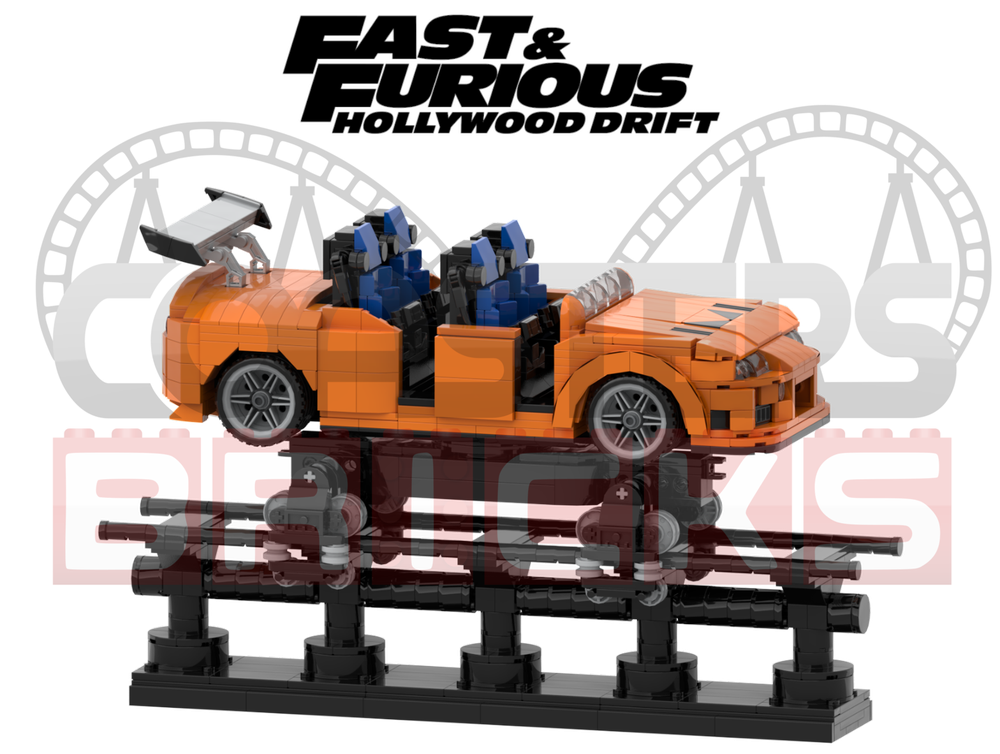 Lego FAST & FURIOUS HOLLYWOOD Drift / Toyota Supra MK4 - Universal's studios Hollywood