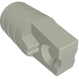 Hinge Cylinder 1 x 2 Locking with 1 Finger and Axle Hole On Ends [No Side Slots] / Light Bluish Gray