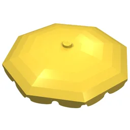 Belville, Equipment, Umbrella Top with Rounded Bottom Flaps / Yellow
