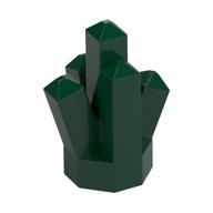 Lego Rock 1 x 1 Crystal 5 Point / Dark Green