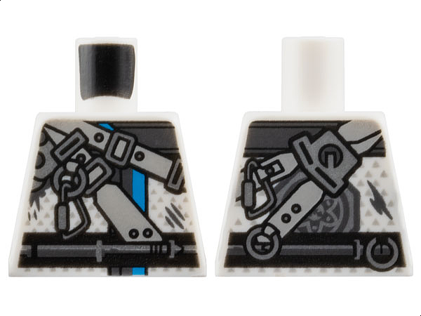 Lego Torso Ninjago Belts and Carabiner on Ring Pattern