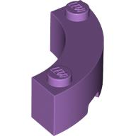 Lego Brick Round Corner 3 x 3 Macaroni with 2 Studs / Medium Lavender
