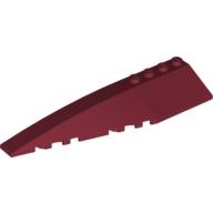 Lego Brick Wedged, Curved 12 x 3 Left / Dark Red