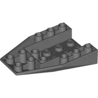 Brick Wedged, Sloped Inverted 6 x 4 with 2 Stud Connections / Dark Bluish Gray