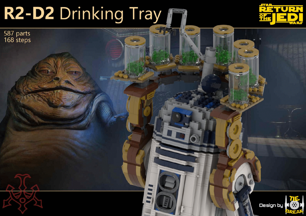 Lego R2-D2 Drinking Tray