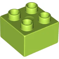 Duplo Brick 2 x 2 / Lime