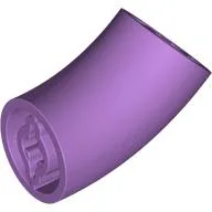 Brick Round 2 x 2 D. Tube with 45° Elbow and Axle Holes (Crossholes) at Each End [LONG] / Medium Lavender