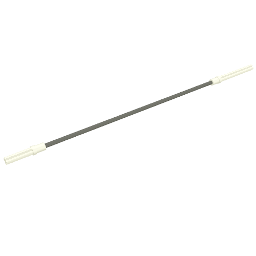 Lego Technic Axle Flexible 26L (Axle 2L and 5L Ends) with Dark Gray Cable / White