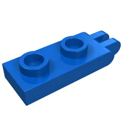 Hinge Plate 1 x 2 with 2 Fingers and Hollow Studs / Blue