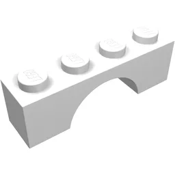Brick Arch 1 x 4 / White