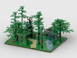 Display for set 40567 - Forest Hideout