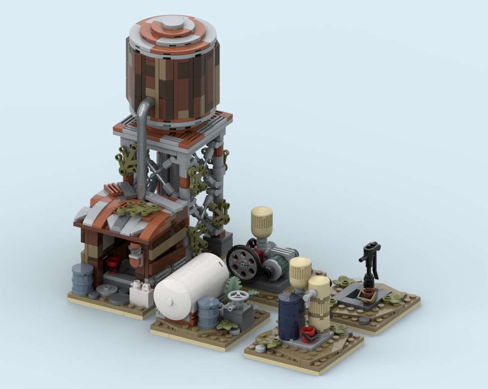 Lego Fallout Modular Wasteland Camp - Water Supply V1