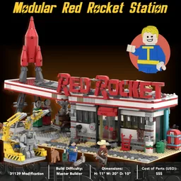 Red Rocket Modular Gas Station from Fallout