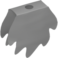 Lego Neckwear Poncho, Tattered with Center Hole (Dementor) / Light Bluish Gray