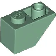 Brick Sloped Inverted 45° 2 x 1 / Sand Green