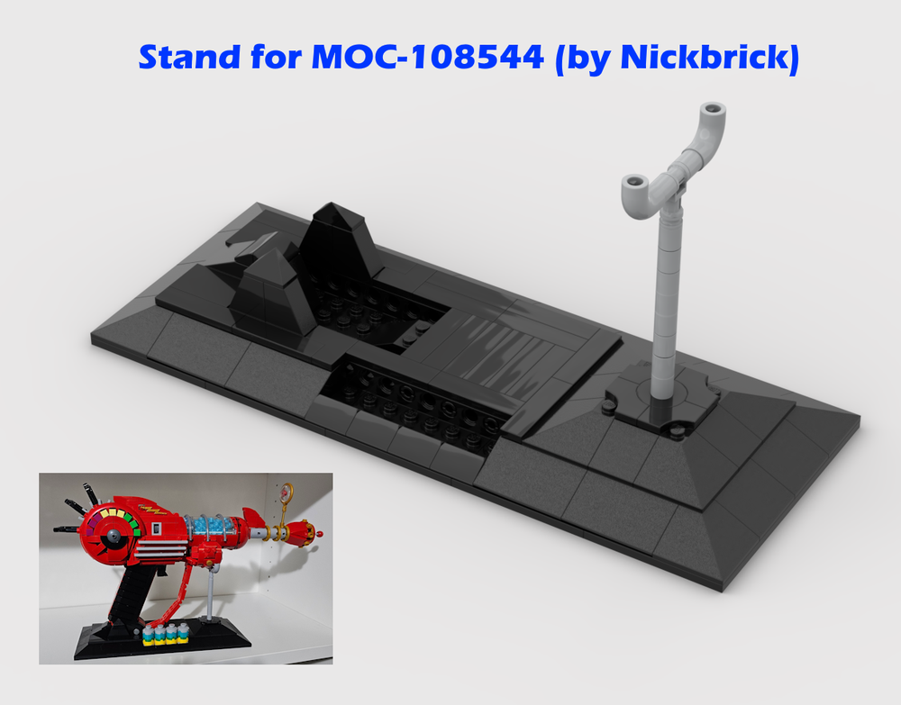 Lego Stand for MOC-108544 - Ray Gun (by Nickbrick)