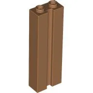 Brick Special 1 x 2 x 5 with Groove / Medium Nougat