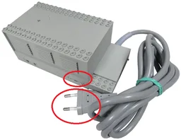 Electric, Train 12V Transformer for 220V - Type 3 with Output Cover Plug (Continental European)
