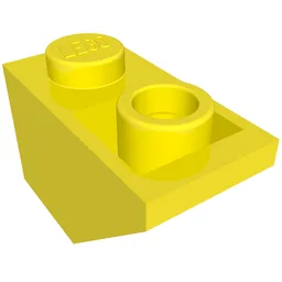 Brick Sloped Inverted 45° 2 x 1 / Vibrant Yellow