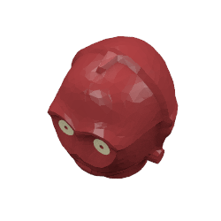 Lego Minifig Head Special, Protocol Droid with Yellow Eyes Print (C-3PO / K-3PO) / Dark Red