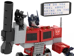 Megatron arm + Fusion Cannon + Energon Mace for 10302: Optimus Prime