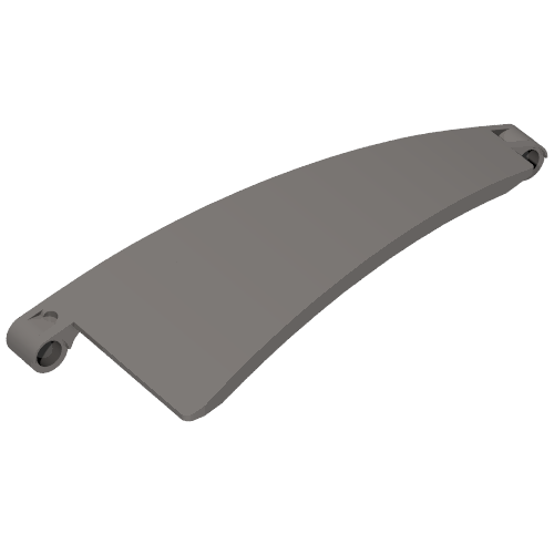 Lego Technic Panel Curved 5 x 13 x 2 Tapered, Right #51 / Dark Bluish Gray