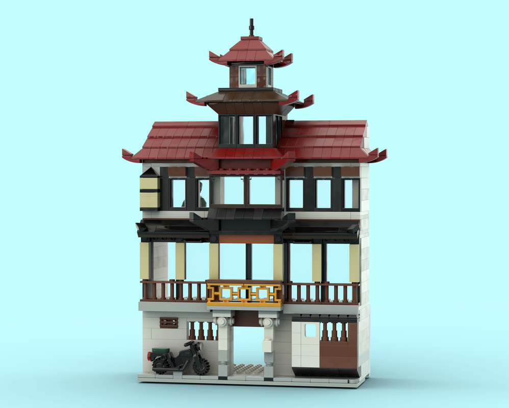 Lego Japan Traditional Building - Ryokan (Onsen Inn)