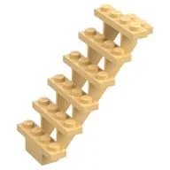 Stairs 7 x 4 x 6 Straight Open / Light Yellow