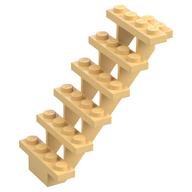Lego Stairs 7 x 4 x 6 Straight Open / Light Yellow