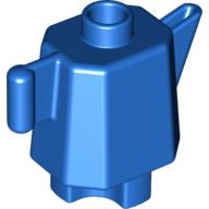 Lego Duplo Teapot / Coffeepot, Indented Base / Blue
