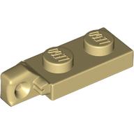 Lego Hinge Plate 1 x 2 Locking with 1 Finger On End, without Groove / Tan