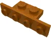 Bracket 1 x 2 - 1 x 4 [Square Corners] / Dark Orange
