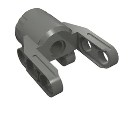 Technic Axle and Pin Connector Block 4 x 3 x 2 1/2 [Linear Actuator Holder] / Dark Bluish Gray