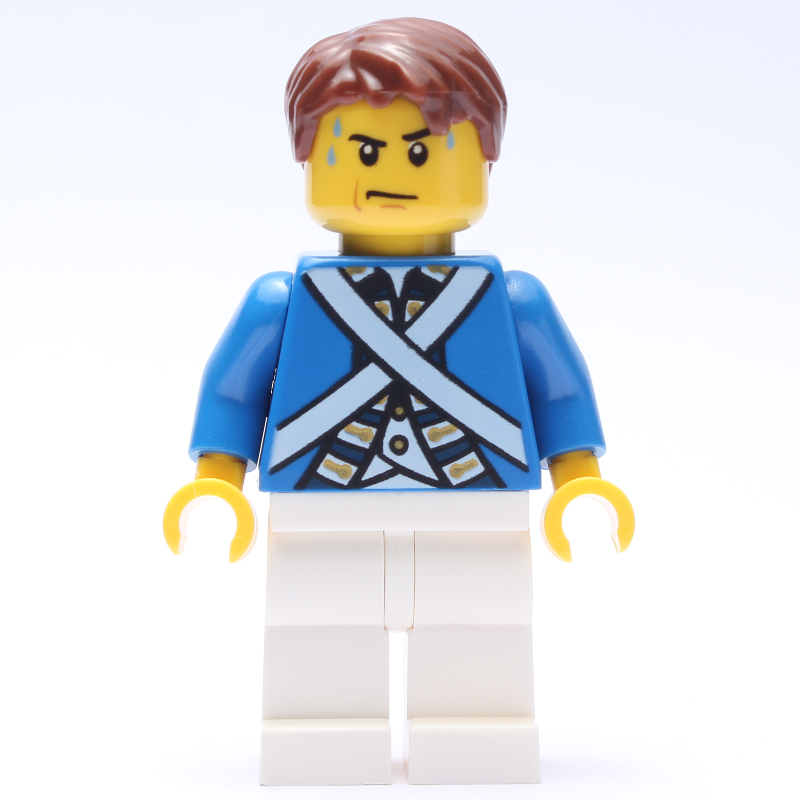 Lego Soldier (Bluecoat) - Reddish Brown Hair