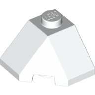 Lego Brick Wedged, Sloped 45° 2 x 2 Corner / White