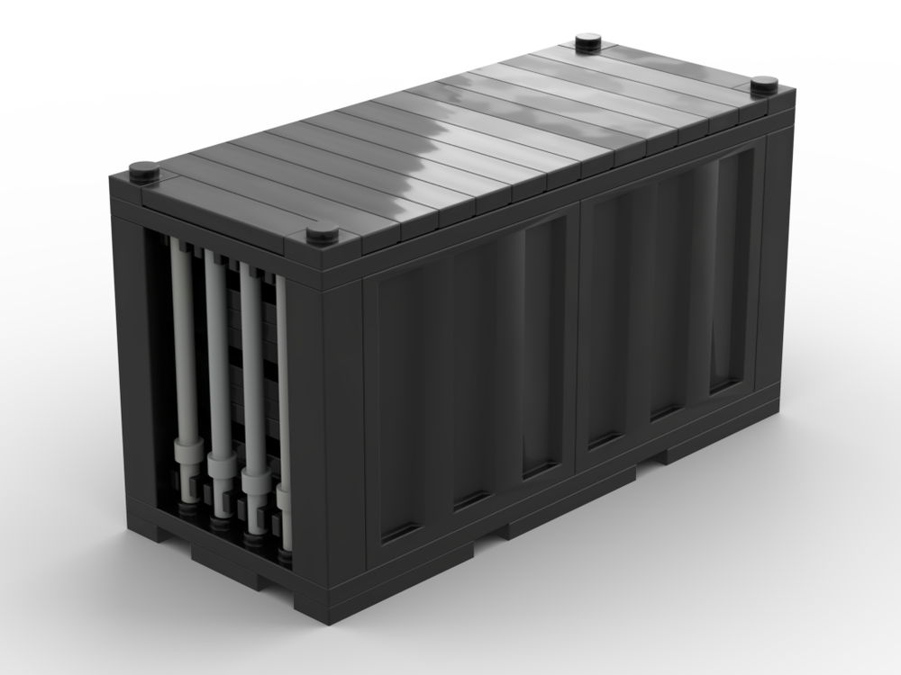 Lego Generic Train Container Black