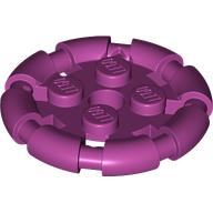 Lego Plate Special 2 x 2 with Bar Frame Round / Magenta