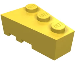 Brick Wedged, Angled 3 x 2 Right / Yellow