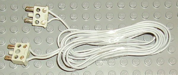 Lego Electric, Wire 12V / 4.5V with two 2-prong connectors, 190 Studs Long