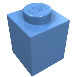 Brick 1 x 1 / Medium Blue