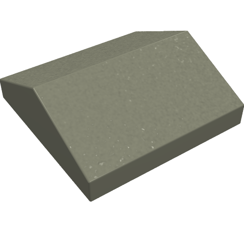 Lego Brick Sloped 33° 2 x 2 Double / Dark Gray