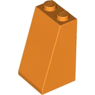 Brick Sloped 75° 2 x 2 x 3 [Solid Studs] / Orange