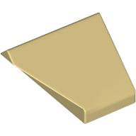 Lego Brick Sloped 45° 2 x 1 Double / Inverted with Hollow Bottom / Tan