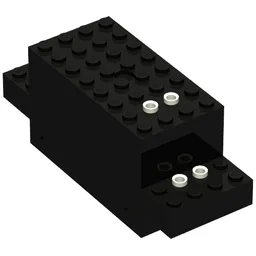 Motor, Train, 4.5V 12 x 4 x 4 Type I / Black