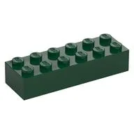 Brick 2 x 6 / Dark Green