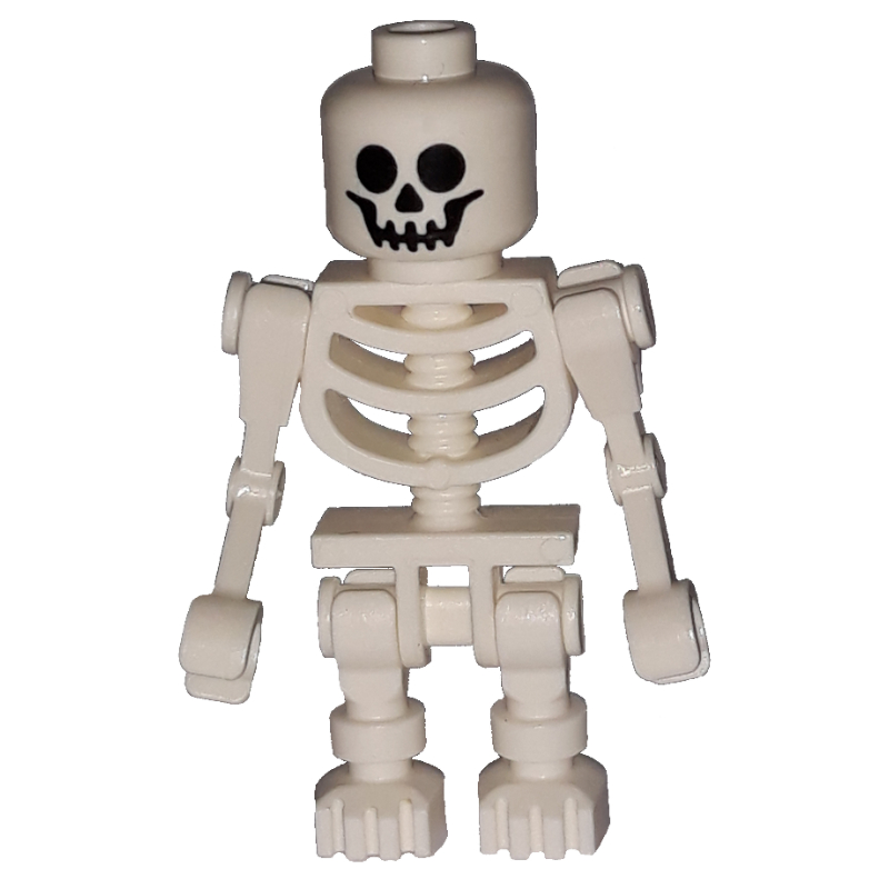 Lego Skeleton, Standard Face, Bent Mechanical Arms