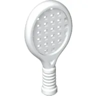 Sports Tennis Racket - Round Holes / White