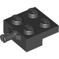 Plate Special 2 x 2 with Wheel Holder / Black